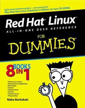 Paperback Red Hat Linux for Dummies: All-In-One Desk Reference [With CDROM] Book