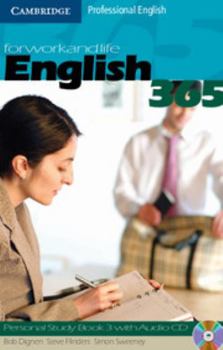 Paperback English 365, Personal Study Book 3: For Work and Life [With CDROM] Book
