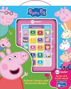 Hardcover Peppa Pig: Me Reader 8-Book Library and Electronic Reader Sound Book Set [With Electronic Reader and Battery] Book