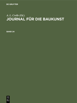 Hardcover Journal Für Die Baukunst. Band 24 [German] Book