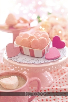 Notebook: Sweet heart pastries with coffee [110 pages]: Sweet heart pastries with coffee
