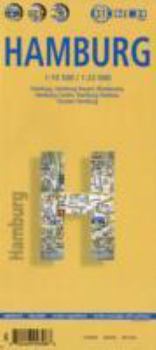 Laminated Hamburg Map by Borch (English Edition)