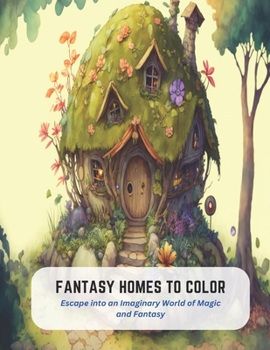 Paperback Fantasy Homes to Color: Escape into an Imaginary World of Magic and Fantasy Book