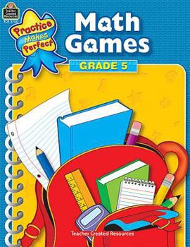 Paperback Math Games Grade 5 Book