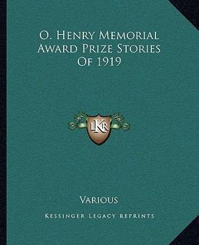 O. Henry Memorial Award Prize Stories of 1919