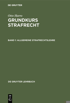 Hardcover Allgemeine Strafrechtslehre [German] Book