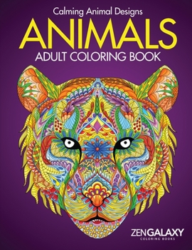 Paperback Adult Coloring Book: Animals: Calming Animal Designs Book
