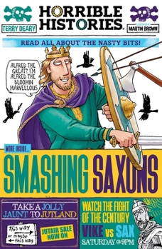 Paperback Smashing Saxons (newspaper edition) (Horrible Histories) Book