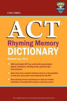 Paperback Columbia ACT Rhyming Memory Dictionary Book