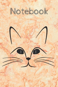 marble cat notebook: Cute Inspirational Notebook marble Gift for Women, men , Teachers; Trendy Marble Notebook