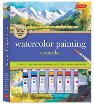 Hardcover Watercolor Painting/Acuarelas: A Complete Painting Kit for Beginners/Un Kit Completo Para Principiantes [With Palette and Drawing Pencil and 2 Paintbr Book