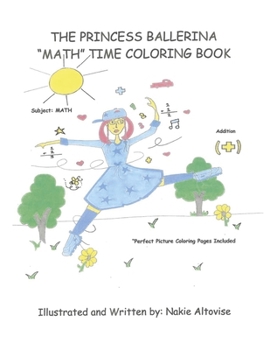 Paperback The Princess Ballerina Math Time Coloring Book