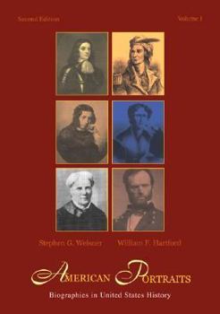 Paperback American Portraits: Biographies in United States History, Volume 1 Book