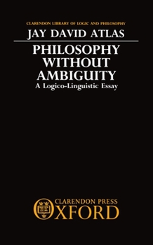 Hardcover Philosophy Without Ambiguity Book