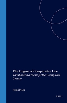 Paperback The Enigma of Comparative Law: Variations on a Theme for the Twenty-First Century Book