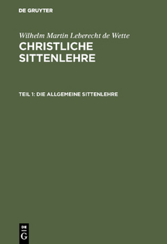 Hardcover Die allgemeine Sittenlehre [German] Book