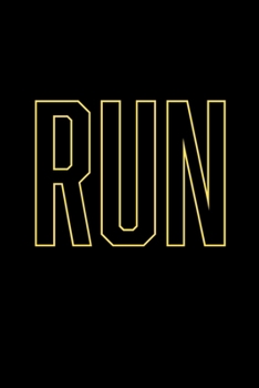 RUN: Running Log Book Undated. Training Record Journal. Gift For Runners, Athletes, Kids, Coaches, Men & Women
