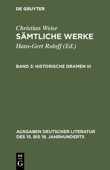 Hardcover Sämtliche Werke, Band 3, Historische Dramen III [German] Book