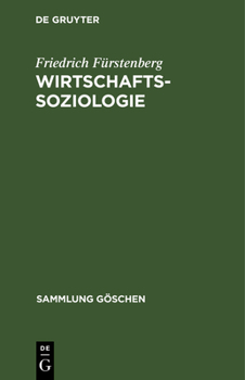 Hardcover Wirtschaftssoziologie [German] Book