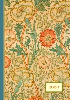 Paperback 2020: Victorian Daily & Monthly Planner (Rose & Pink) Book