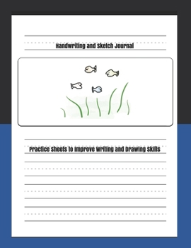 Paperback Handwriting and Sketch Journal: Practice Sheets to Improve Writing and Drawing Skills Book