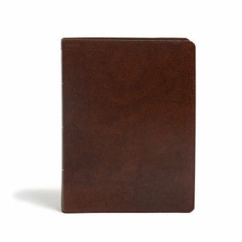 Bonded Leather KJV Study Bible, Full-Color, Brown Bonded Leather, Indexed Book