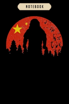 Notebook: Astronaut moon china flag  Notebook|6x9(100 pages)Blank Lined Paperback Journal For Student, kids, women, girls, boys, men, birthday gifts|Veteran day gifts notebook