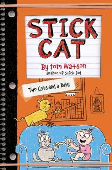 Hardcover Stick Cat: Two Cats and a Baby Book
