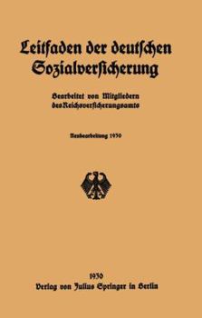 Paperback Leitfaden Der Deutschen Sozialversicherung: Neubearbeitung 1930 [German] Book