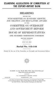 Examining allegations of corruption at the Export-Import Bank