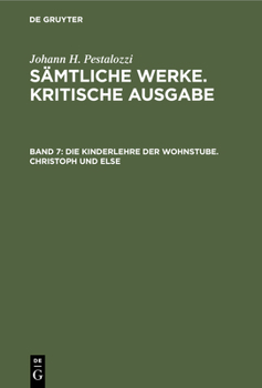 Hardcover Die Kinderlehre Der Wohnstube. Christoph Und Else [German] Book