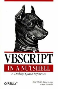 Paperback VBScript in a Nutshell: A Desktop Quick Reference Book