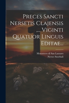 Paperback Preces Sancti Nersetis Clajensis, ... Viginti Quatuor Linguis Editae... [French] Book