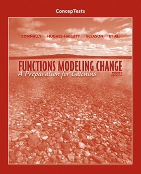 Paperback Conceptests T/A Functions Modeling Change: A Preparation for Calculus Book