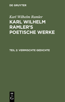 Hardcover Vermischte Gedichte [German] Book