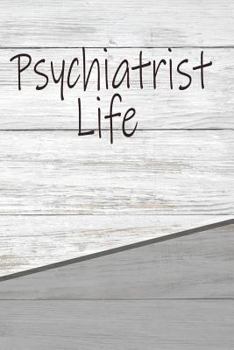 Paperback Psychiatrist Life: Personalized Rustic Isometric Dot Notebook 120 Pages 6x9 Book