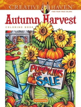 Paperback Creative Haven Autumn Harvest Coloring Book