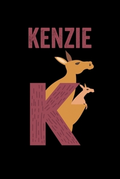 Kenzie: Animals Coloring Book for Kids, Weekly Planner, and Lined Journal Animal Coloring Pages. Personalized Custom Name Initial Alphabet Christmas or Birthday Gift for Girls
