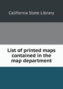 Paperback List of Printed Maps Contained in the Map Department Book