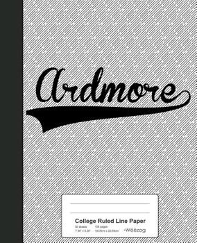 Paperback College Ruled Line Paper: ARDMORE Notebook Book