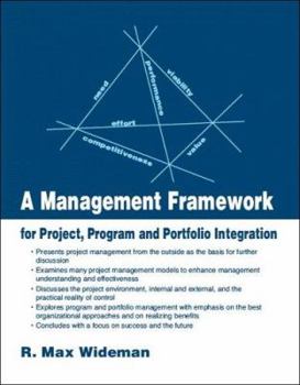 Paperback A Management Framework for Project, Program and Portfolio Integration Book