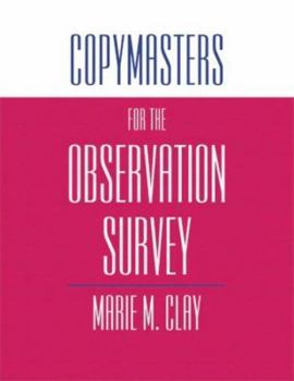 Paperback Copymasters for the Observation Survey Book