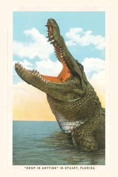 Paperback Vintage Journal Gaping Gator, Stuart, Florida Book
