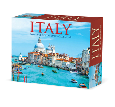 Calendar Italy 2022 Box Calendar, Travel Daily Desktop Book