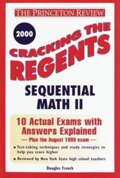 Paperback Cracking the Regents Sequential Math II, 2000 Edition Book