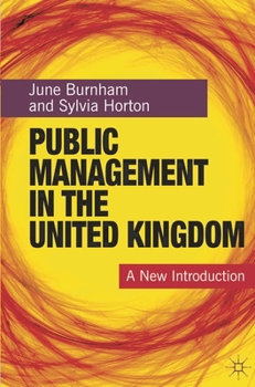 Paperback Public Management in the United Kingdom: A New Introduction Book