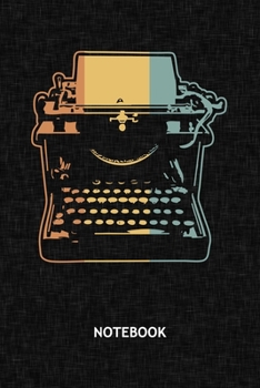 Notebook: Nostalgia Lover Note Book Grid-lined 6x9 - Retro Journal A5 Gridded - Vintage Lover Planner Retro Party 120 Pages SQUARED - Typewriter Diary Steampunk Soft Cover - 90s Kids Birthday Present