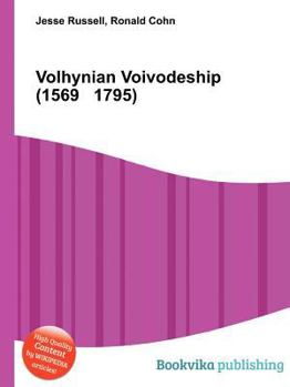 Paperback Volhynian Voivodeship (1569 1795) Book