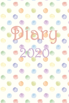 Diary 2020: 6" x 9" adult coloring journal planner with one week to view