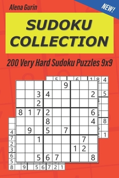 Paperback Sudoku Collection: 200 Very Hard Sudoku Puzzles 9x9 Book
